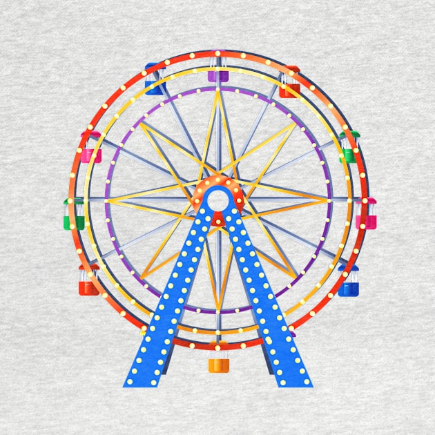 Amusement Park Ferris Wheel by dcohea